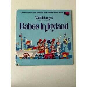 Babes In Toyland Disneyland Records LP 3913 With Book VG+ Cleaned